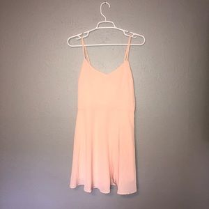 Blush pink cocktail dress